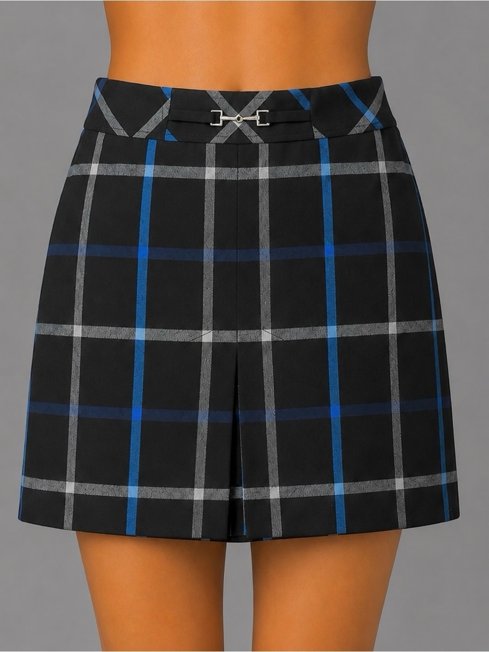 ANN TAYLOR LOFT Plaid Pleat Skirt